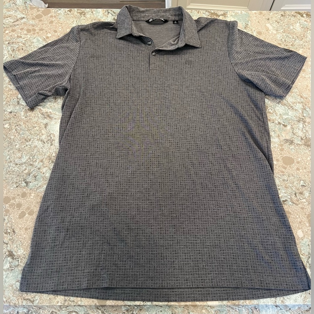 Men’s Size XL Grey Travis Mathew Oak Hill Country Club Polo